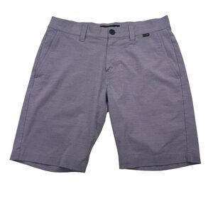 Travis Mathew Shorts Mens 30 Purple Hybrid Performance Golf Pockets Flat Front